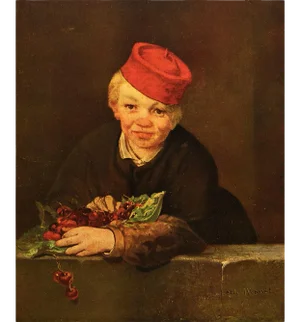 1953 After Edouard Manet "Boy With Cherries" First Edition Full-Color Print