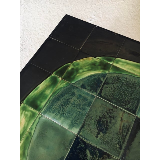 Mid-Century Studio Ceramic Tile Coffee Tabe, Belgium, 1960s For Sale - Image 13 of 17