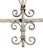 Antique White Antique Iron Architectural Door Detail For Sale - Image 8 of 8
