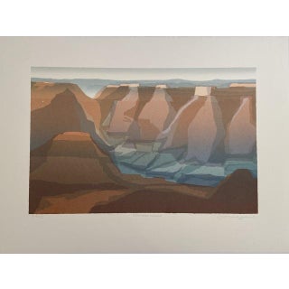 Peter Markgraf Canyon Walls, Grand Canyon, Arizona, 1995 Hand Printed Silkscreen on Fine Art Paper For Sale