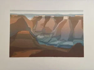 Peter Markgraf Canyon Walls, Grand Canyon, Arizona, 1995 Hand Printed Silkscreen on Fine Art Paper