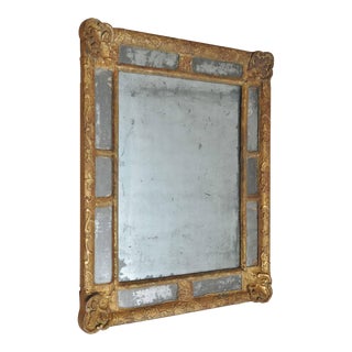 18th Century Classic French Giltwood Mirror For Sale