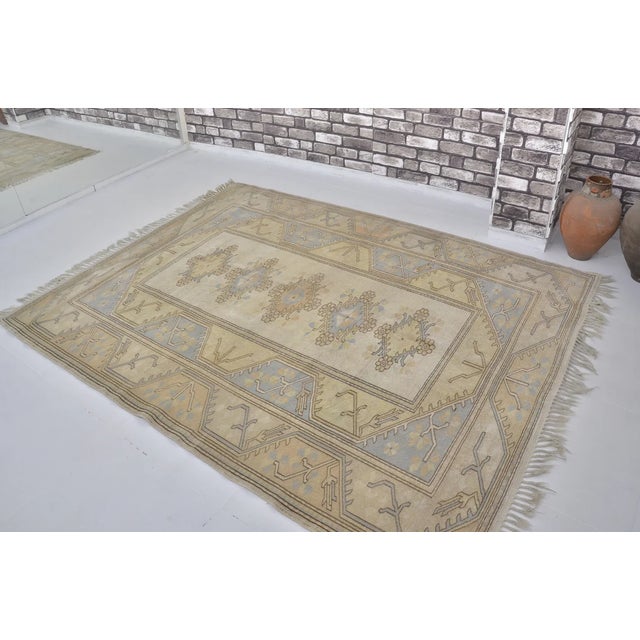 1950s 1950s Large Oversized Turkish Oushak Rug For Sale - Image 5 of 10