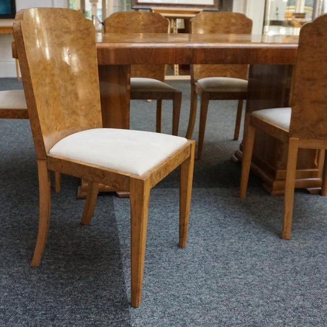 Wood Vintage Dining Suite, 1930s, set of 7 For Sale - Image 7 of 8