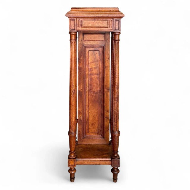 Late-19th Century French Henri II Style Walnut Pedestal For Sale - Image 4 of 10