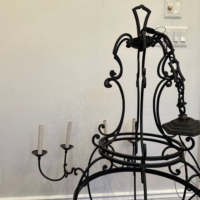 Formations Iron Chandelier for Holly Hunt For Sale - Image 11 of 12