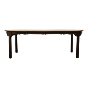 Davis Cabinet Co. Asian Inspired 88" Dining Table - Dark Teak Finish