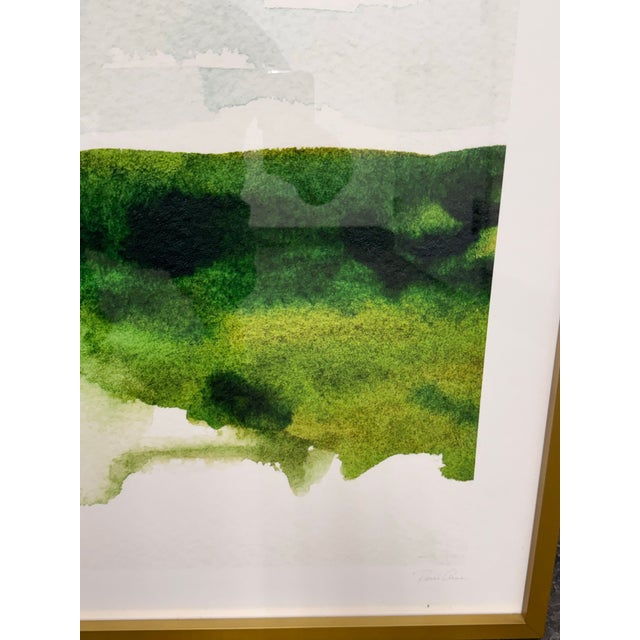 Paint Renee Anne "Meet Me There Study 2" Abstract Landscape Watercolor Print For Sale - Image 7 of 12