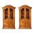 1970s Beautiful Hand-Carved Pine French Provincial Hutch or Bookcase, A Pair For Sale