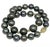 Traditional Diamond Tahitian Pearl Necklace 14k Gold Certified For Sale - Image 3 of 9