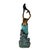 Verdigris Large Bronze Mermaid and Fish Fountain Sculpture - 62"h For Sale - Image 8 of 9
