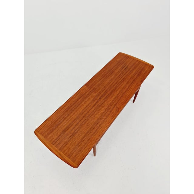 Vintage Danish Teak Coffee Table with Drawer from Arrebo Møbelfabrik, 1960s For Sale - Image 9 of 18