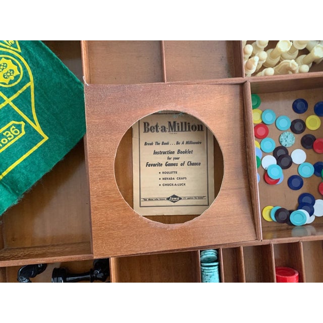 Brown French Art Deco 1940's Marquetry Roulette Game Table For Sale - Image 8 of 8