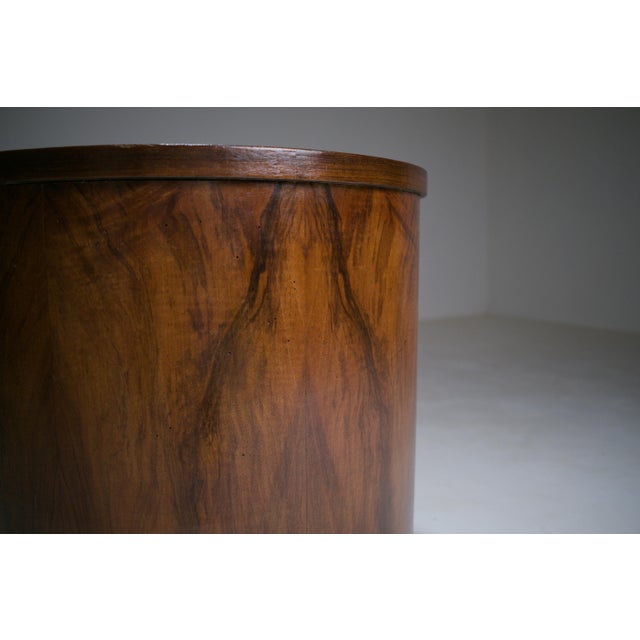 Modern Walnut Veneer and Ebonised Wood Side Table, 1920s For Sale - Image 15 of 18