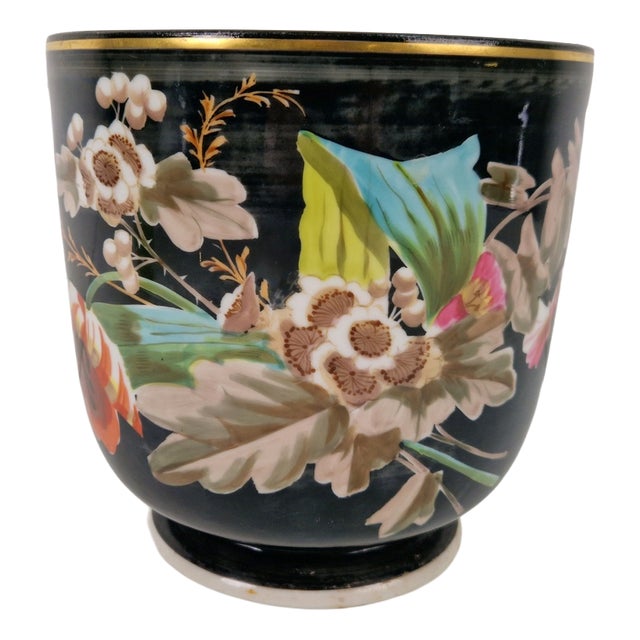 Napoleon III Porcelain de Paris Cachepot, France, 1930s For Sale