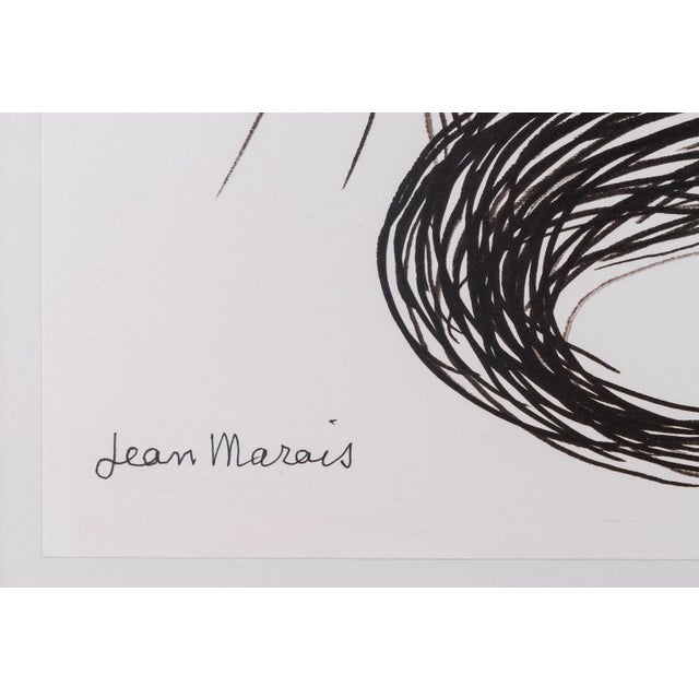 Beautiful Lithography by Jean Marais (1913-1998) partner of Jean Cocteau. Titled “Femme au vase (Hommage à la poterie)”,...