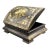 Antique Chinese Export Lacquered Gilt Papier Mache Box For Sale