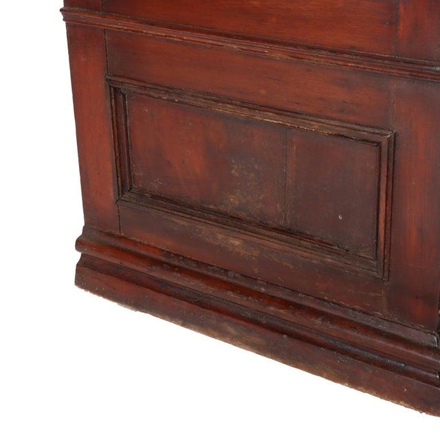 Antique Mahogany 22 Drawer Country Store Spool Cabinet C1900 For Sale - Image 11 of 12