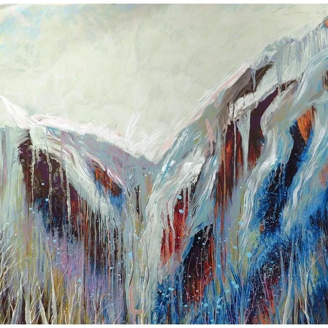 1990s "Camp of the Mountain Crows" Serigraph on Paper Hand Signed by Earl Biss For Sale - Image 4 of 9