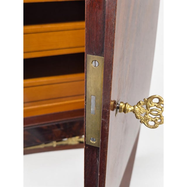 Wood Swedish Grace Cabinet in Flamed Mahogany For Sale - Image 7 of 16
