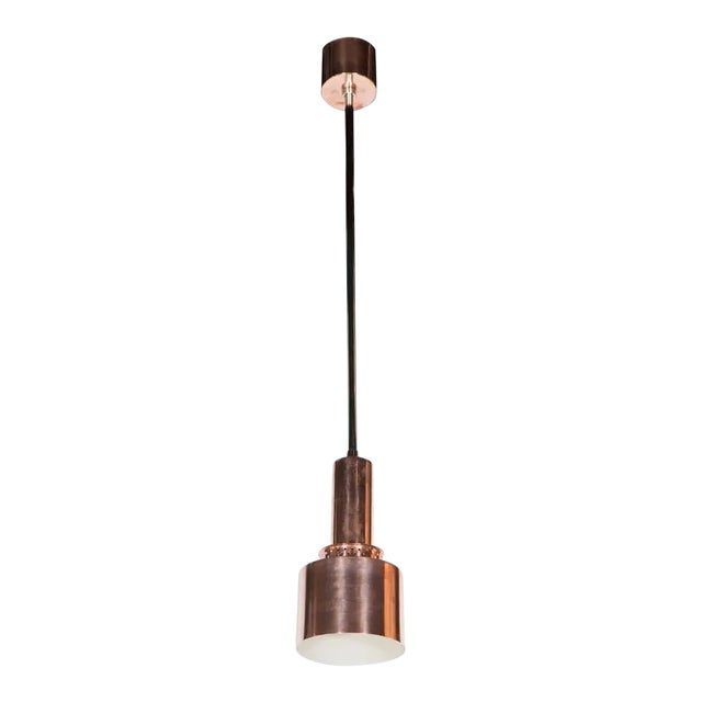 Industrial Mid-Century Modernist Copper Pendant by Hans Agne Jakobsson For Sale