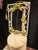 1970s Mid-Century Modern Italian Faux Bamboo and Floral Metal Wall Mirror, 1970s For Sale - Image 5 of 6