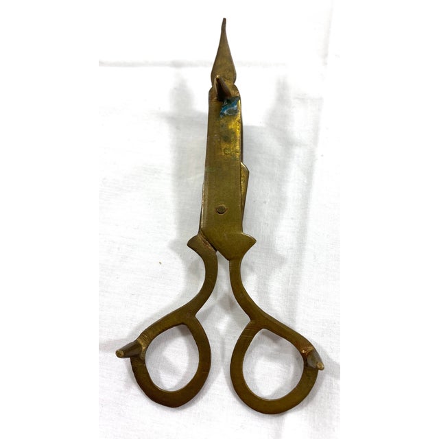 Antique Brass Candle Snuffer/Wick Scissors Chairish
