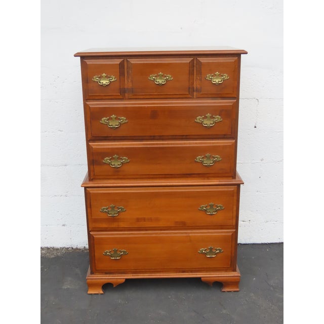 This Classic Chest of Drawers is made out of wood, solid maple, and metal. This high quality Chest of drawers has...