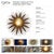 Vintage Gilt Sunburst Wall Light with Textured Dome, 1950s For Sale - Image 13 of 14