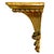 Neoclassical Vintage Italian Neoclassical Style Gilt Fluted Wall Brackets - A Pair For Sale - Image 3 of 9