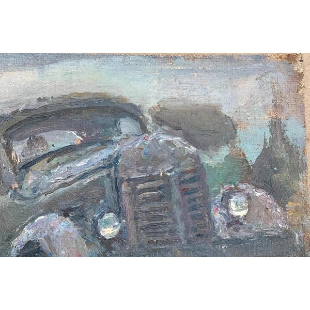 Realism 1970s Combine Truck Oil Painting, Socialist Realism Art For Sale - Image 3 of 6