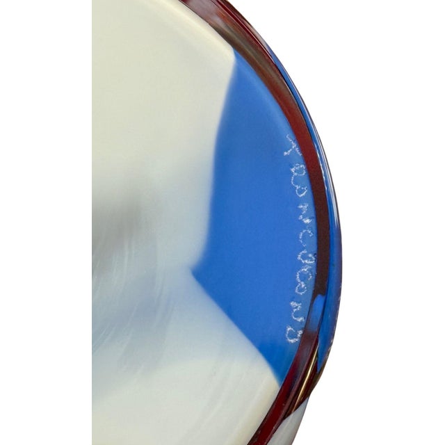 Carlo Moretti Signed Geometric Murano Glass Vase. Italy, 2010. For Sale - Image 9 of 11