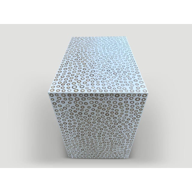 Andrianna Shamaris Bamboo and White Resin Console or Desk For Sale In New York - Image 6 of 18