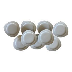 Thomas Triangle Vario White Salad Plate by Rosenthal - Set of 9