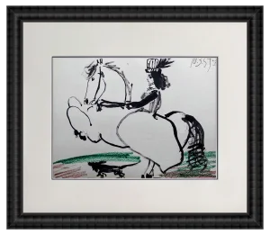 Pablo Picasso, Jacqueline Riding a Horse Ii, 1961, Lithograph