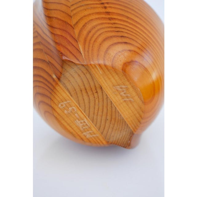 Vintage Swedish Wooden Bowl by Johnny Mattsson, 1959 For Sale - Image 9 of 16