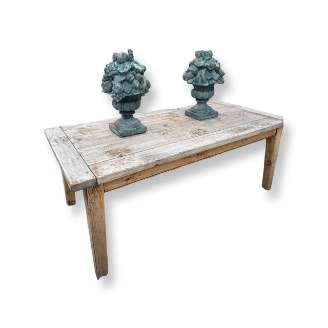 Vintage Italian Pine Dining Table For Sale - Image 4 of 4