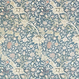 Morris & Co Trent Fabric in Woad Blue For Sale
