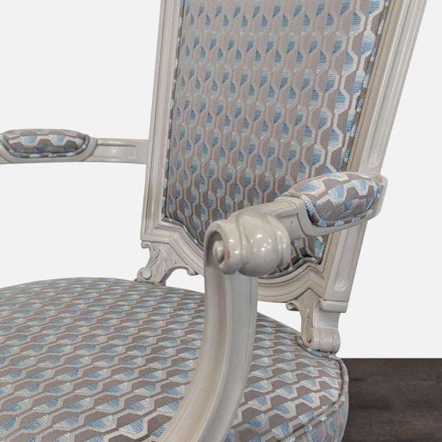 Wood Set of Six French Style Dining Chairs For Sale - Image 7 of 7