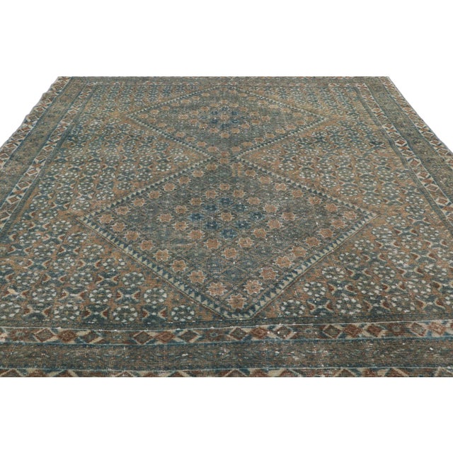 Early 20th Century Antique Persian Afshar Rug, 05'00 X 06'02 For Sale - Image 4 of 9