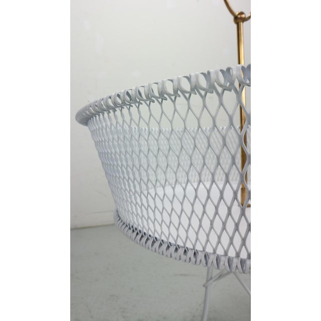 Vintage White Metal and Brass Planter, France, 1960s For Sale - Image 13 of 18