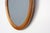 Mid-Century Oval Oak Mirror, Belgium, 1950s For Sale - Image 6 of 11