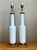 Vintage Mid-Century Modern Style White Ceramic Table Lamps For Sale - Image 4 of 16