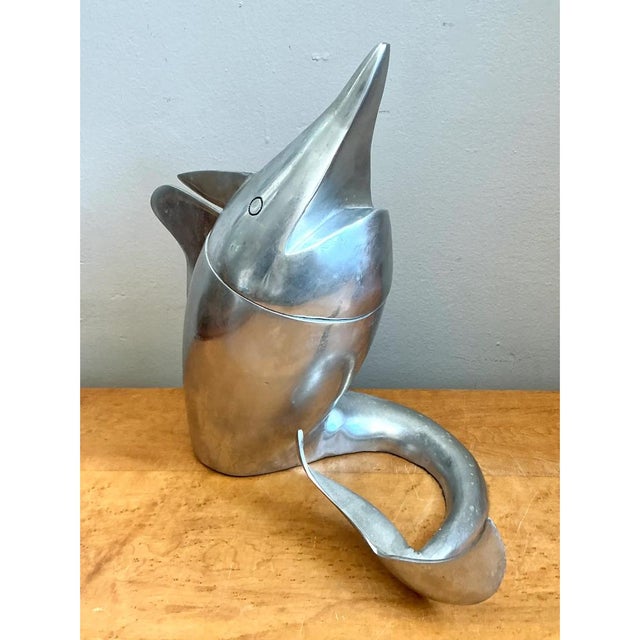 Retro Metal Dolphin Beverage Cooler For Sale - Image 9 of 13