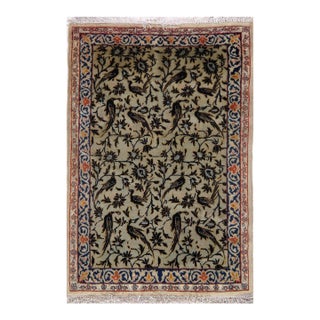 Pasargad DC Light Green Fine Handmade Rug For Sale