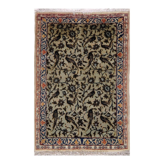 Pasargad DC Light Green Fine Handmade Rug For Sale