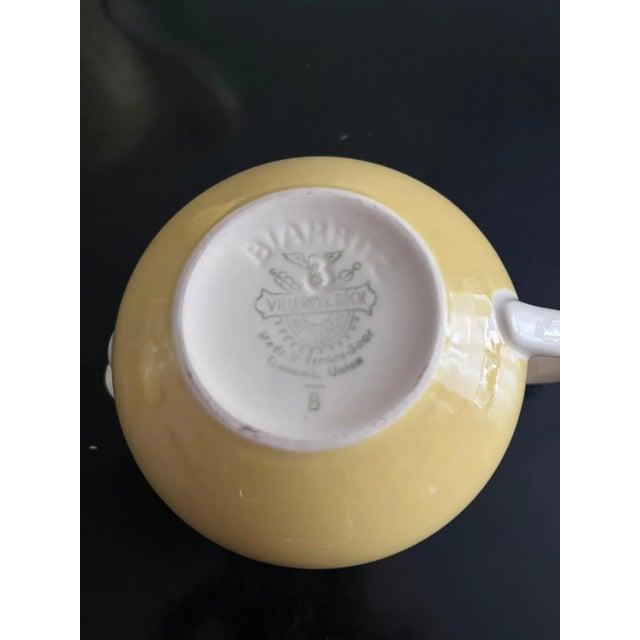 Yellow Biarritz Service from Villeroy & Boch, 1950s, Set of 3 For Sale - Image 8 of 9