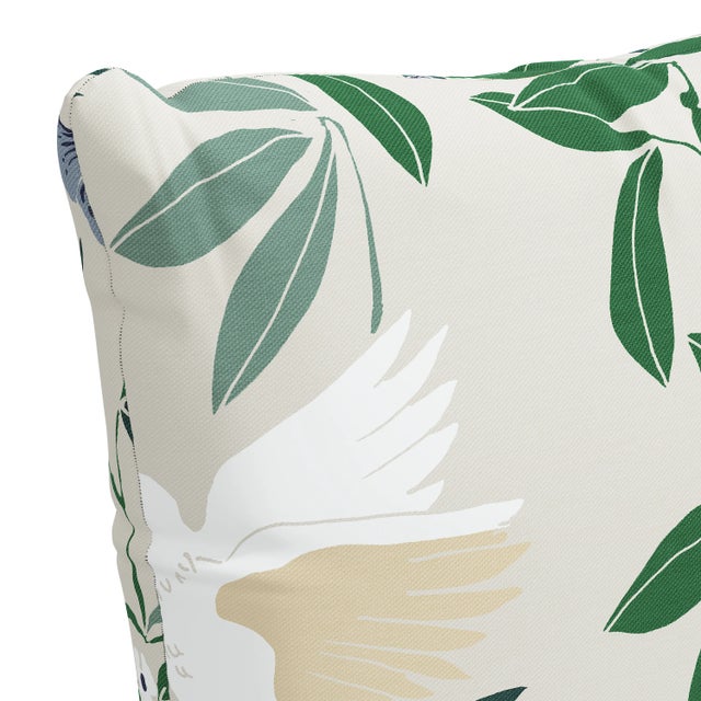 Not Yet Made - Made To Order 20" Indoor/Outdoor Pillow in Belize Chinoiserie Cream For Sale - Image 5 of 6