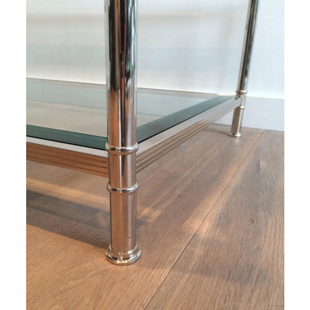 Large Chrome Coffee Table, circa 1970 For Sale - Image 12 of 13
