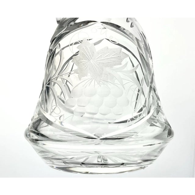 1970s 1970s Vintage Set of 4 Wine Spirits Liquor Crystal Decanter Set For Sale - Image 5 of 14